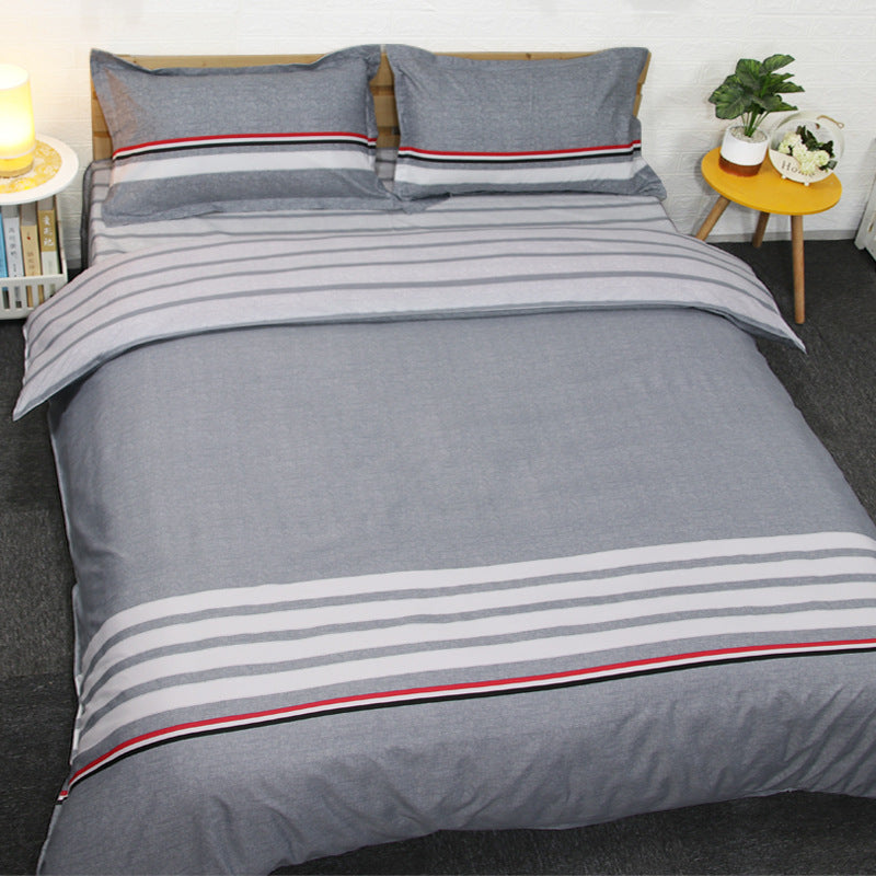 HKM-087891 Cotton Cartoon Quilt Cover Set for Dormitory - Single to King Sizes Available