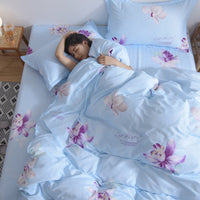 HKM-087891 Cotton Cartoon Quilt Cover Set for Dormitory - Single to King Sizes Available