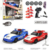 HKM-087891 Four Wheel Drive 2.4G Remote Control Drift Car - High Speed Racing Model for Kids