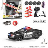 HKM-087891 Four Wheel Drive 2.4G Remote Control Drift Car - High Speed Racing Model for Kids