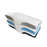 HKM-088019 Memory Foam Neck Pillow for Adults and Seniors - Slow Rebound Design, 62x33x10/6cm