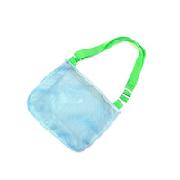 HKM-088147 Children's Rectangular Toy Storage Bag - Lightweight Mesh Beach & Travel Organizer 20x24x8cm