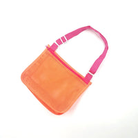 HKM-088147 Children's Rectangular Toy Storage Bag - Lightweight Mesh Beach & Travel Organizer 20x24x8cm