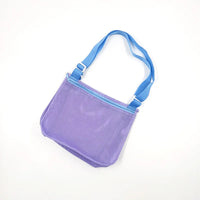 HKM-088147 Children's Rectangular Toy Storage Bag - Lightweight Mesh Beach & Travel Organizer 20x24x8cm