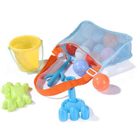 HKM-088147 Children's Rectangular Toy Storage Bag - Lightweight Mesh Beach & Travel Organizer 20x24x8cm