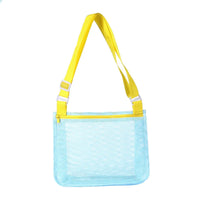 HKM-088147 Children's Rectangular Toy Storage Bag - Lightweight Mesh Beach & Travel Organizer 20x24x8cm