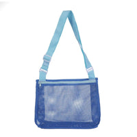 HKM-088147 Children's Rectangular Toy Storage Bag - Lightweight Mesh Beach & Travel Organizer 20x24x8cm