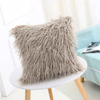 HKM-088275 Plush European Style Pillowcase for Home and Car, 45x45cm Acrylic Fabric