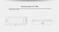 HKM-088403 Wireless RF LED Dimmer Switch for 12V-24V RGB Control - Model V3+R13, 8A Capacity
