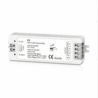 HKM-088403 Wireless RF LED Dimmer Switch for 12V-24V RGB Control - Model V3+R13, 8A Capacity