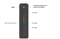 HKM-088403 Wireless RF LED Dimmer Switch for 12V-24V RGB Control - Model V3+R13, 8A Capacity