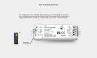 HKM-088403 Wireless RF LED Dimmer Switch for 12V-24V RGB Control - Model V3+R13, 8A Capacity