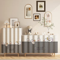 HKM-088595 Punch-Free Kitchen Door Curtain in Flannel – Cartoon Anime Designs, Multiple Sizes Available