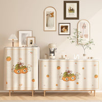 HKM-088595 Punch-Free Kitchen Door Curtain in Flannel – Cartoon Anime Designs, Multiple Sizes Available