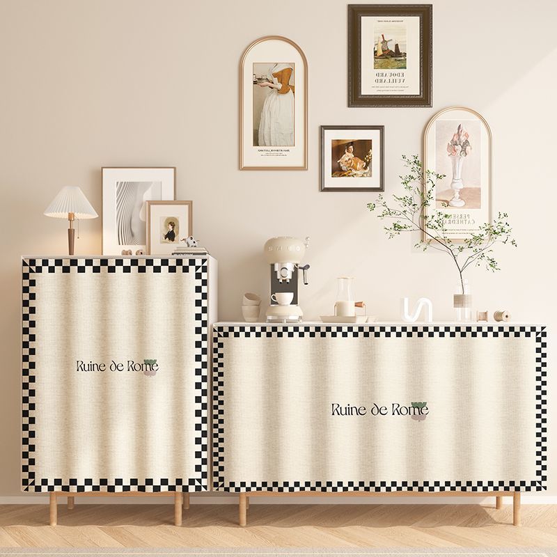 HKM-088595 Punch-Free Kitchen Door Curtain in Flannel – Cartoon Anime Designs, Multiple Sizes Available