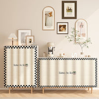 HKM-088595 Punch-Free Kitchen Door Curtain in Flannel – Cartoon Anime Designs, Multiple Sizes Available