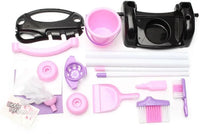 HKM-088723 58cm Plastic Trolley Cleaning Tool Toy Set for Pretend Play and Housekeeping Fun