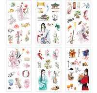 HKM-088723 Cultural and Creative Life Stickers for Diary Decoration - Variety of Designs Available