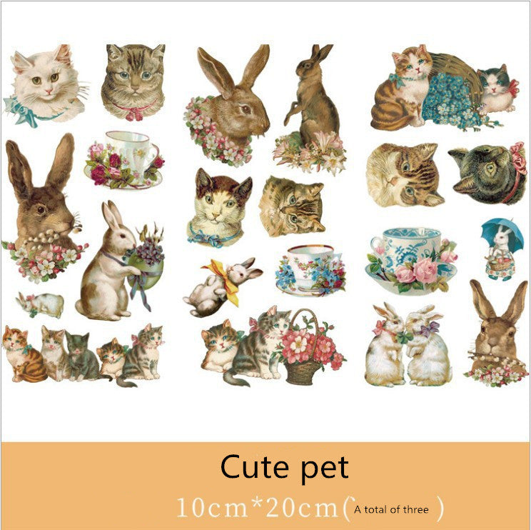 HKM-088723 Cultural and Creative Life Stickers for Diary Decoration - Variety of Designs Available