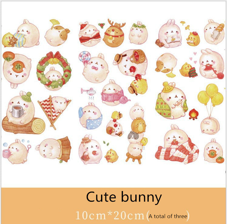 HKM-088723 Cultural and Creative Life Stickers for Diary Decoration - Variety of Designs Available