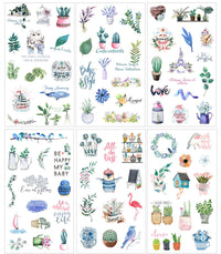 HKM-088723 Cultural and Creative Life Stickers for Diary Decoration - Variety of Designs Available