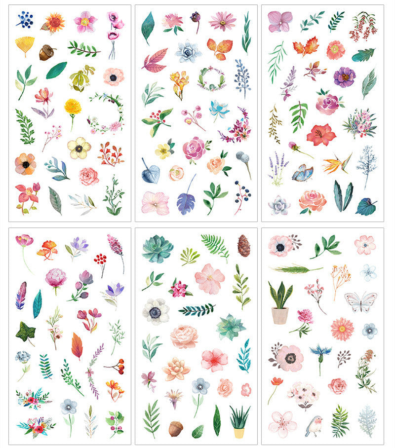 HKM-088723 Cultural and Creative Life Stickers for Diary Decoration - Variety of Designs Available