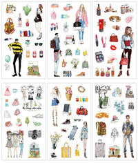 HKM-088723 Cultural and Creative Life Stickers for Diary Decoration - Variety of Designs Available