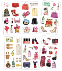 HKM-088723 Cultural and Creative Life Stickers for Diary Decoration - Variety of Designs Available