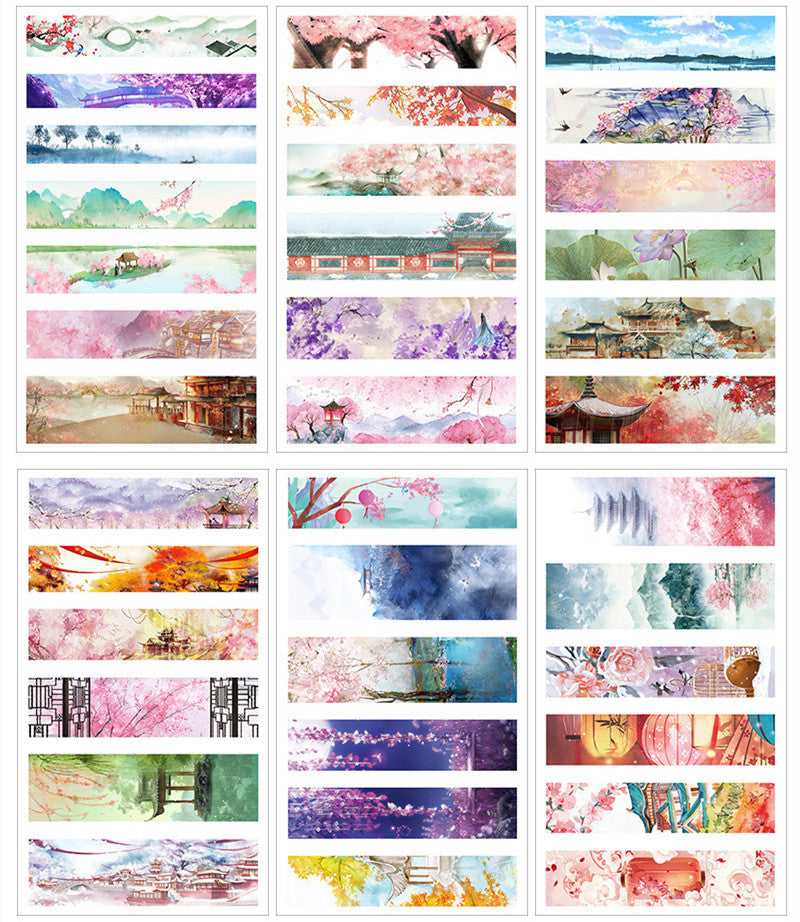HKM-088723 Cultural and Creative Life Stickers for Diary Decoration - Variety of Designs Available