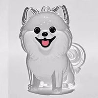 HKM-088723 Transparent Fur Storage Box for Puppies - Adorable Decorative Keepsake and Dust-Proof Hanging Ornament