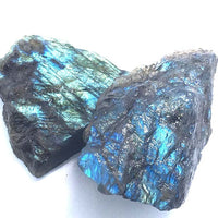 HKM-088979 Natural Labradorite Rough Stone with Polished Finish - Irregular Size Mineral Specimen