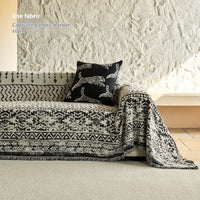 HKM-089043 Morocco Chenille Striped Universal Sofa Cover in Multiple Sizes for All Seasons