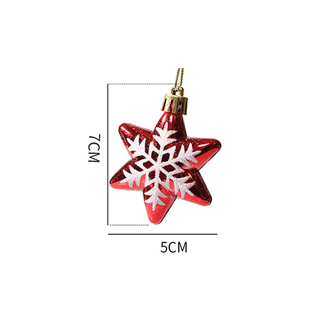 HKM-089171 Christmas Decorative Painted Special-Shaped Ball Pendant - Multiple Styles Available