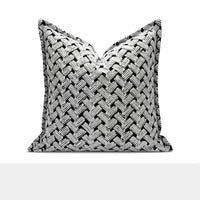 HKM-089171 Modern Red and White Simple Sofa Pillowcase, 50X50CM and 30X50CM Options