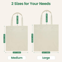 HKM-089235 Lightweight Beige Canvas Tote Bag Set – 48 Pack Reusable Shopping and DIY Craft Bags, Perfect for Gifts and Everyday Use