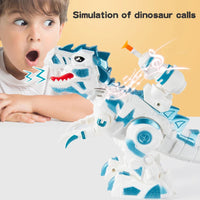 HKM-089299 Electronic Walking Dinosaur Toy with LED Lights and Sounds for Ages 2-13, Interactive Dinosaur Robot