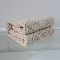 HKM-089363 Versatile Cotton Knitted Blanket for Any Season - Kids and Adults Sizes Available