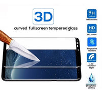 HKM-089427 Full Coverage Tempered Glass Screen Protector – Black, Anti-Fingerprint, Dust-Proof, Explosion-Proof