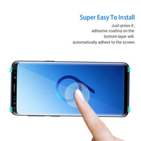 HKM-089427 Full Coverage Tempered Glass Screen Protector – Black, Anti-Fingerprint, Dust-Proof, Explosion-Proof