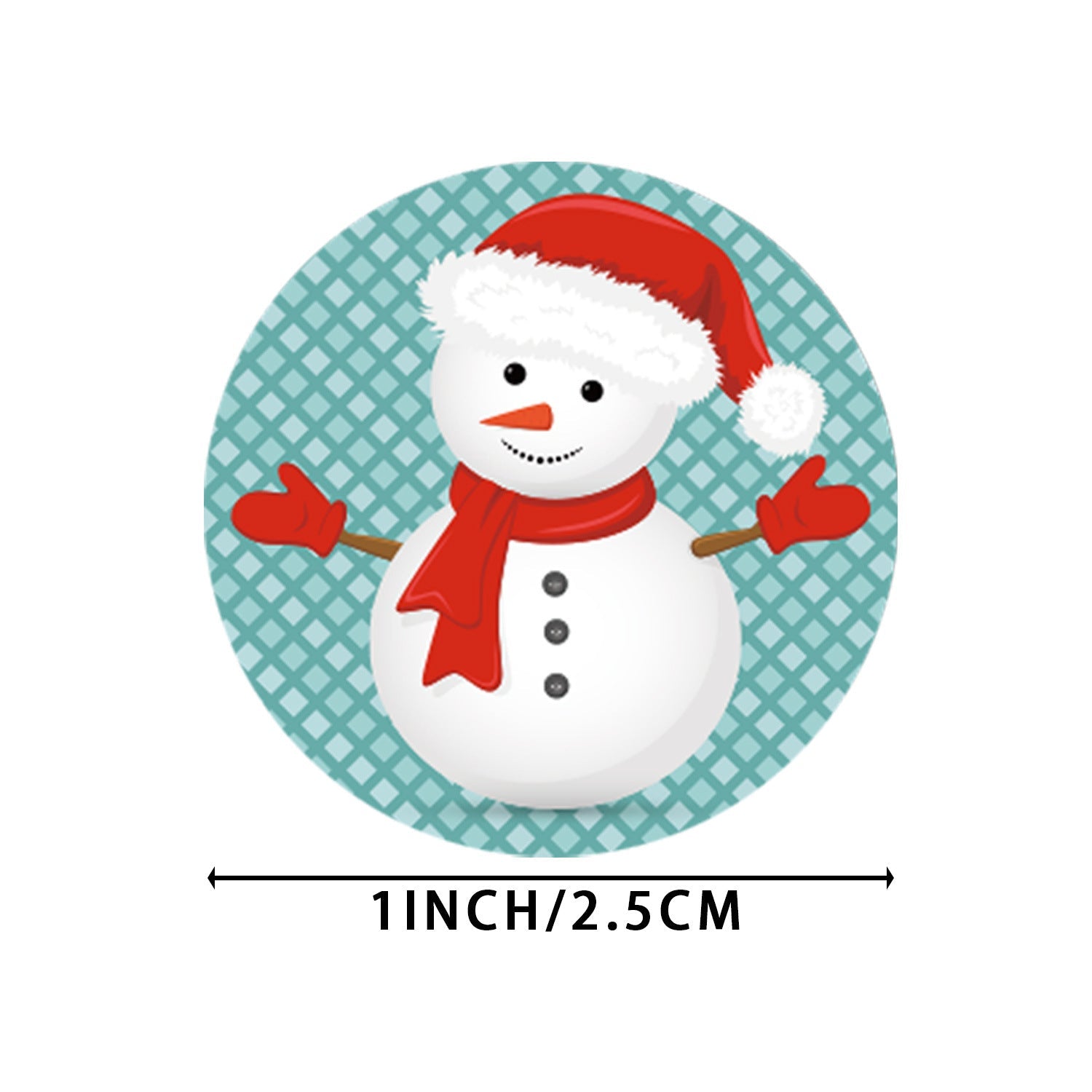 HKM-089491 Christmas Gift Wrap Stickers - Decorative Polyethylene Roll for Packaging and Home Decor