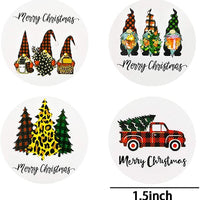 HKM-089491 Christmas Gift Wrap Stickers - Decorative Polyethylene Roll for Packaging and Home Decor
