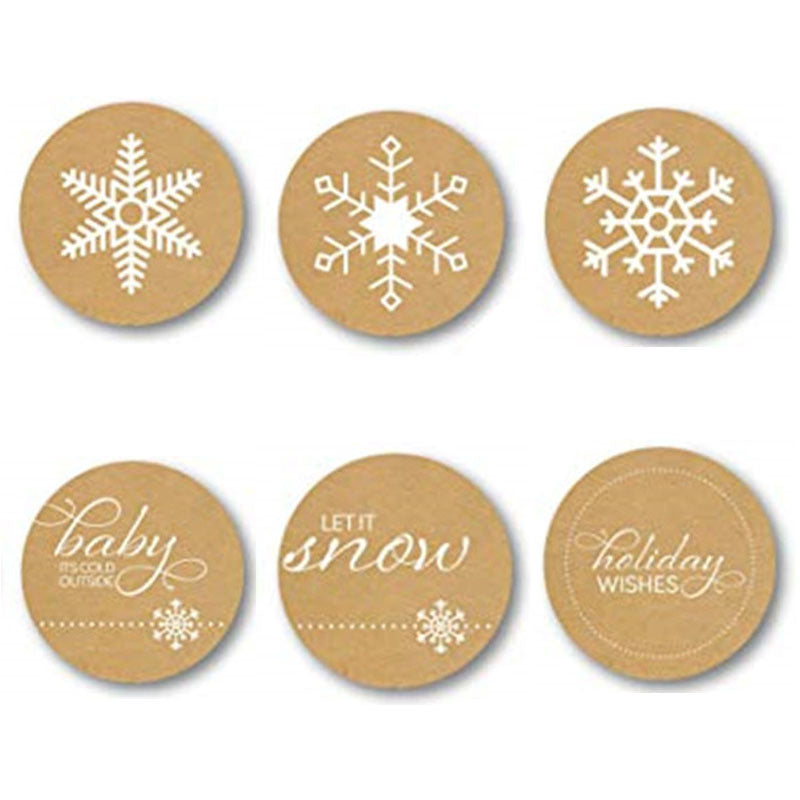HKM-089491 Christmas Gift Wrap Stickers - Decorative Polyethylene Roll for Packaging and Home Decor