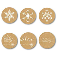 HKM-089491 Christmas Gift Wrap Stickers - Decorative Polyethylene Roll for Packaging and Home Decor