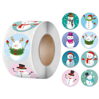HKM-089491 Christmas Gift Wrap Stickers - Decorative Polyethylene Roll for Packaging and Home Decor