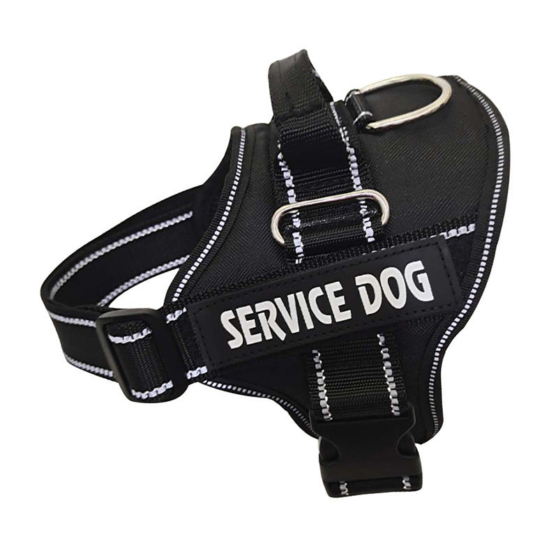 HKM-089555 Comfortable Oxford Cloth Dog Chest Strap with Breathable Mesh Lining and Reflective Ribbon