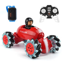 HKM-089619 RC Spraying Twisting Stunt Car Toy – Gesture Sensing Remote Control Vehicle for Ages 5 and Up