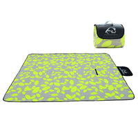 HKM-089747 Waterproof Picnic Blanket Mat for Outdoor Activities, Soft Polar Fleece and Aluminum Foil, Portable and Moistureproof, 2x1.5m Size