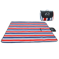 HKM-089747 Waterproof Picnic Blanket Mat for Outdoor Activities, Soft Polar Fleece and Aluminum Foil, Portable and Moistureproof, 2x1.5m Size