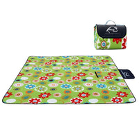 HKM-089747 Waterproof Picnic Blanket Mat for Outdoor Activities, Soft Polar Fleece and Aluminum Foil, Portable and Moistureproof, 2x1.5m Size
