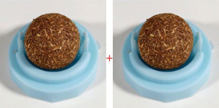 HKM-089811 3pcs Lot Self-adhesive Rotated Catnip Lick Ball